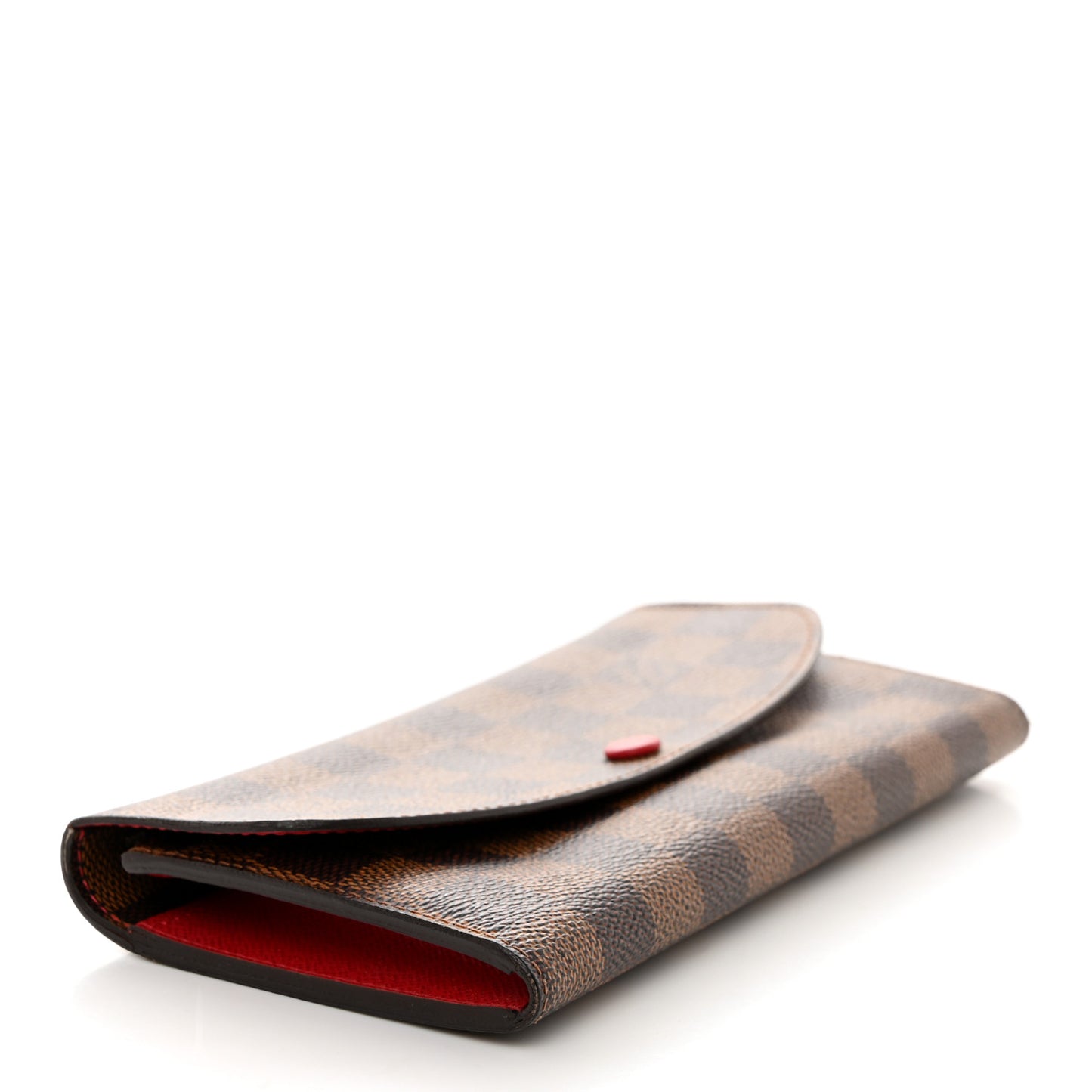 Damier Ebene Emilie Wallet Red