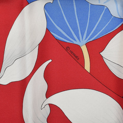 Hermes Silk Fleurs de Lotus Scarf 90 4 of 4