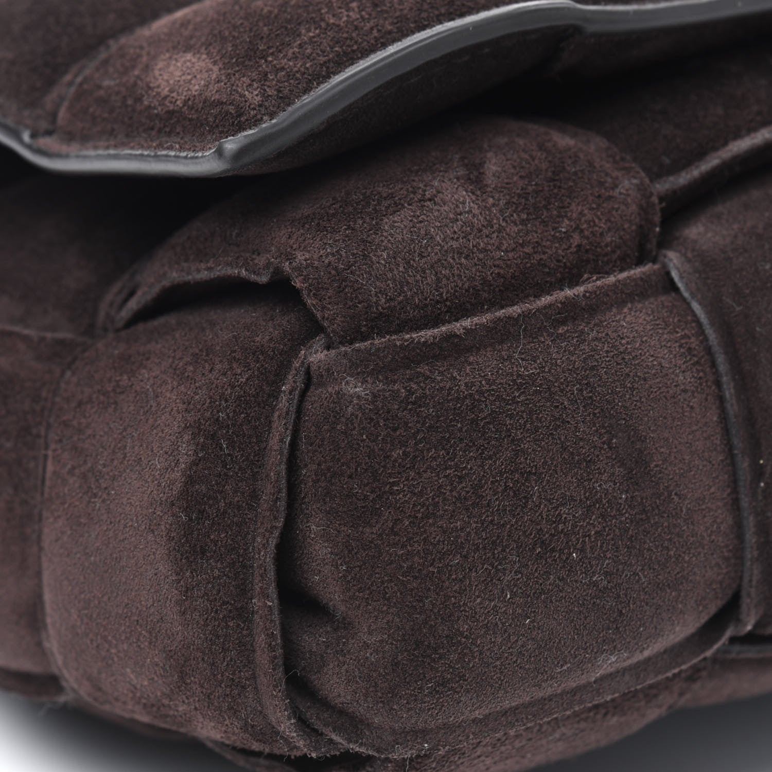 Bottega Veneta Suede Maxi Intrecciato Padded Chain Cassette Crossbody Bag Fondant 9 of 12