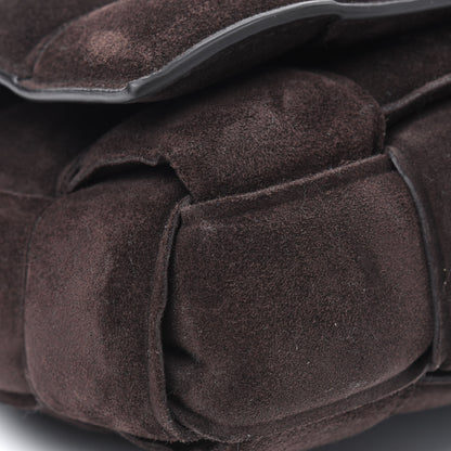 Bottega Veneta Suede Maxi Intrecciato Padded Chain Cassette Crossbody Bag Fondant 9 of 12