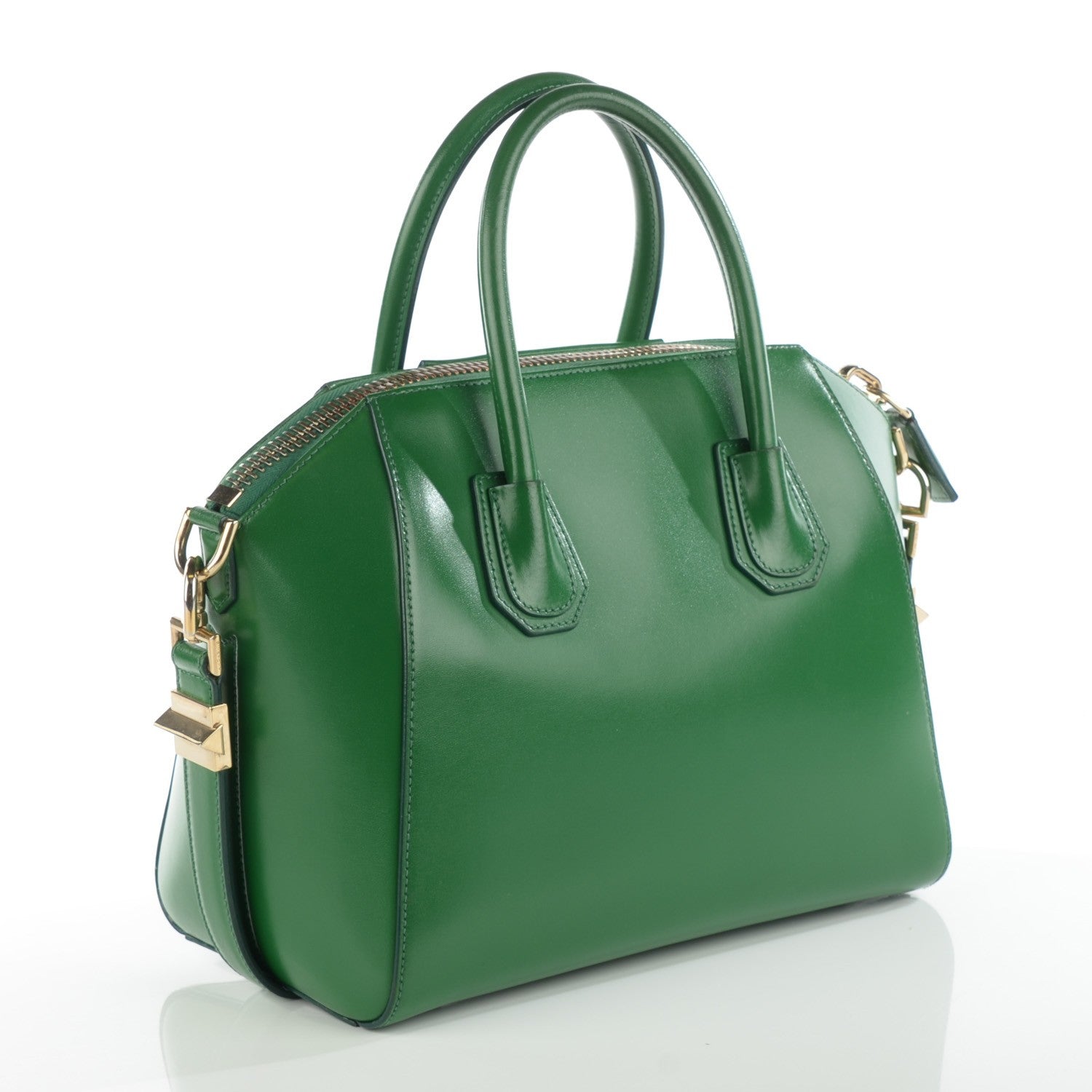 Givenchy Shiny Lord Calfskin Small Antigona Emerald 3 of 7