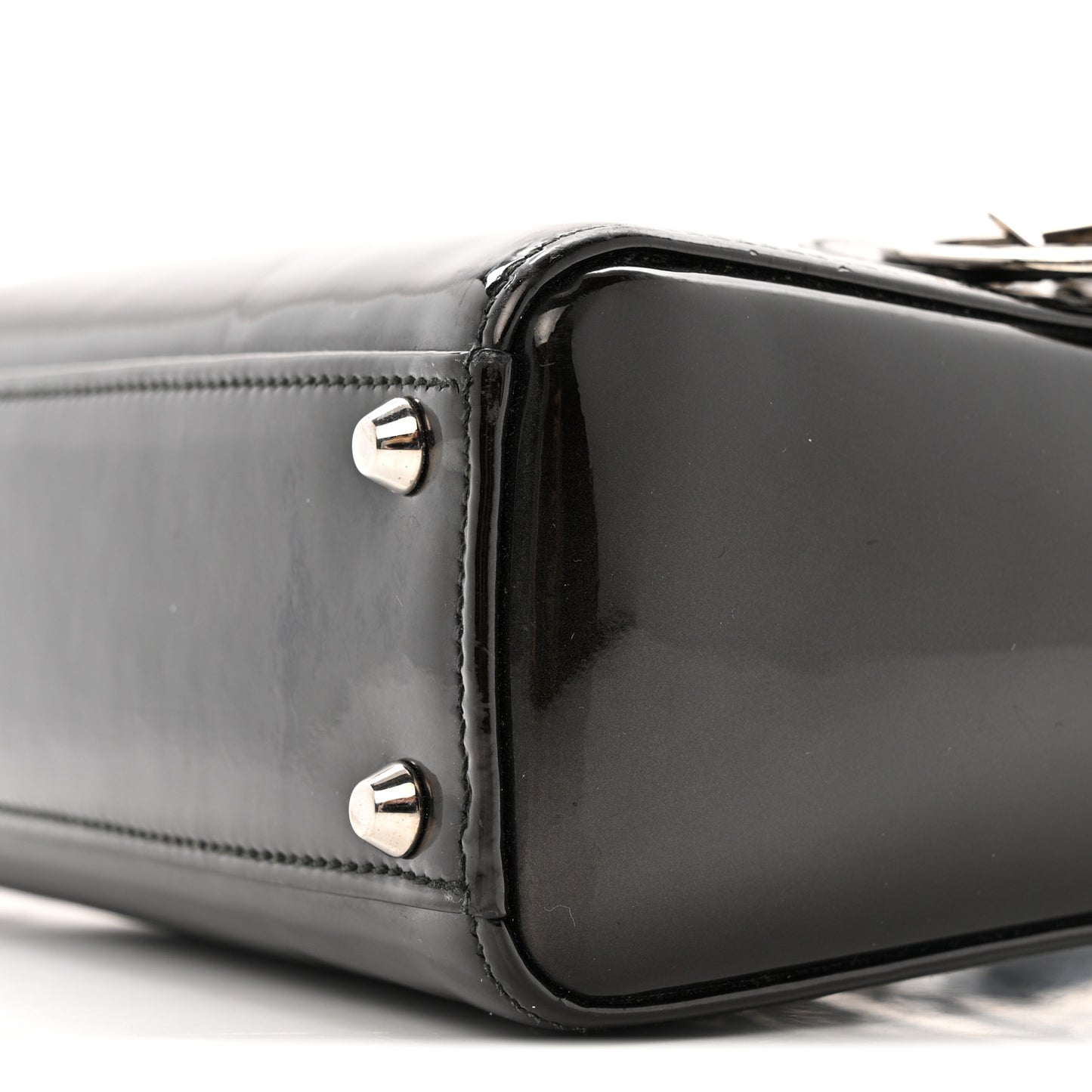 Patent Mini Lady Dior Black