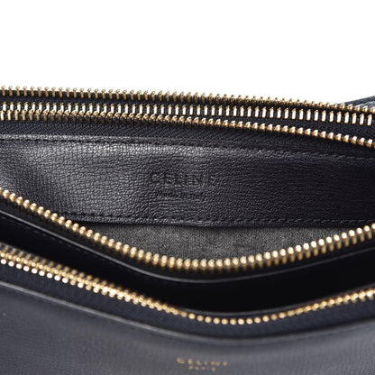 Celine Goatskin Large Trio Crossbody Bag Dark Blue 6 of 8