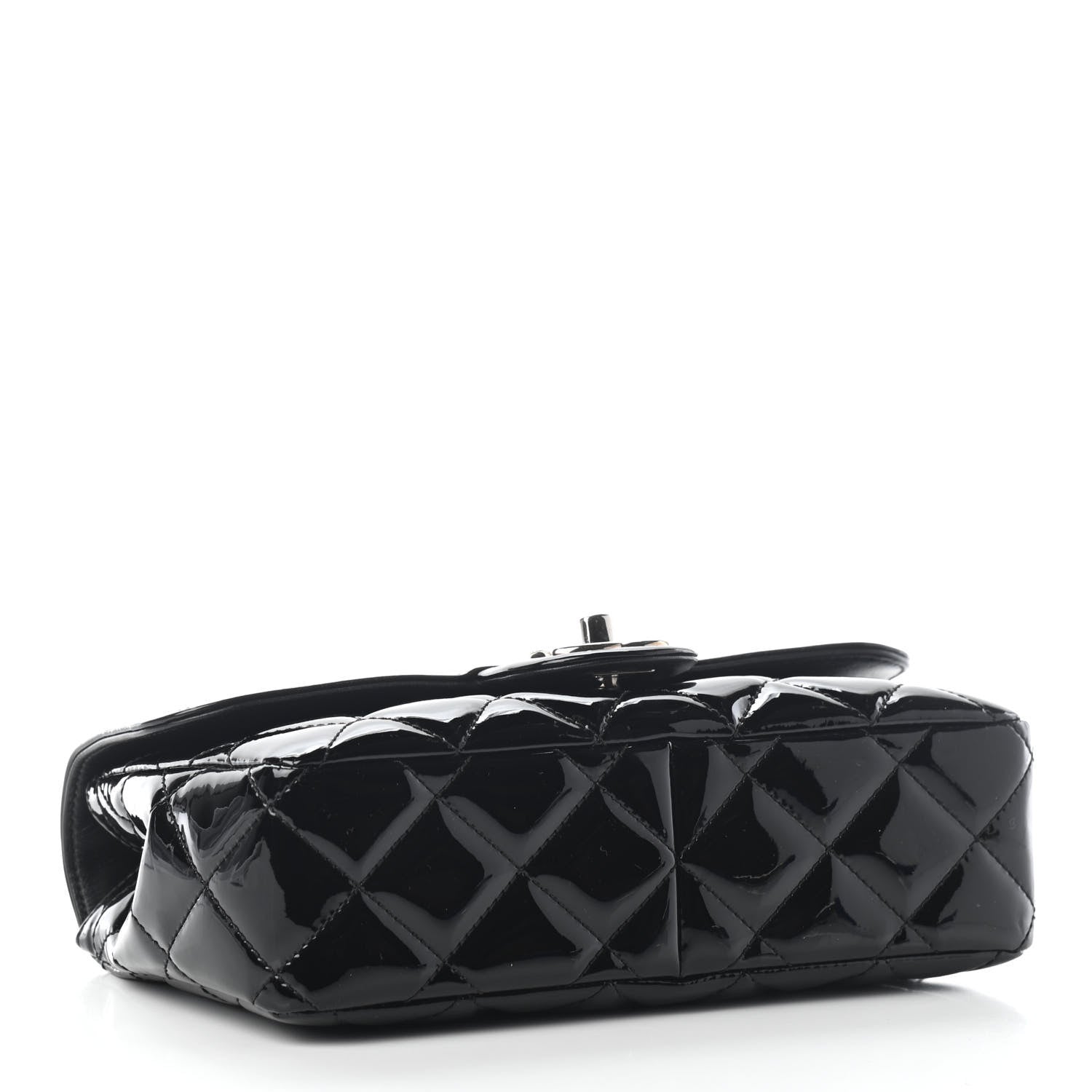 Chanel Patent Quilted Small Coco Shine Flap Black 4 of 9