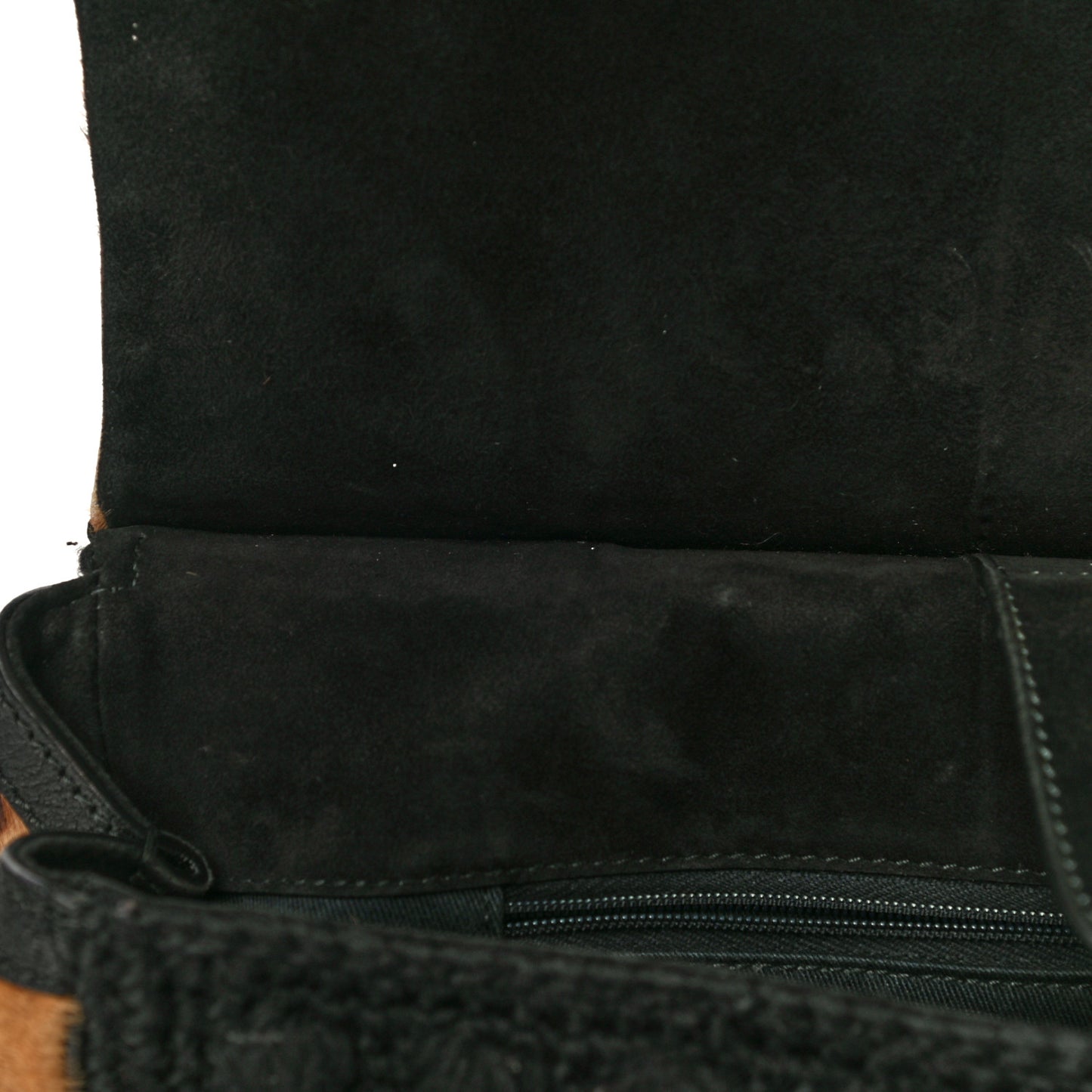 Calf Hair Leopard Print Knit Miss Sicily Satchel Black Naturale