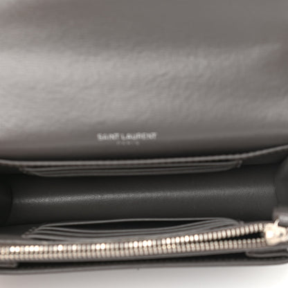 Saint Laurent Calfskin Monogram Sunset Chain Wallet Earth 5 of 17