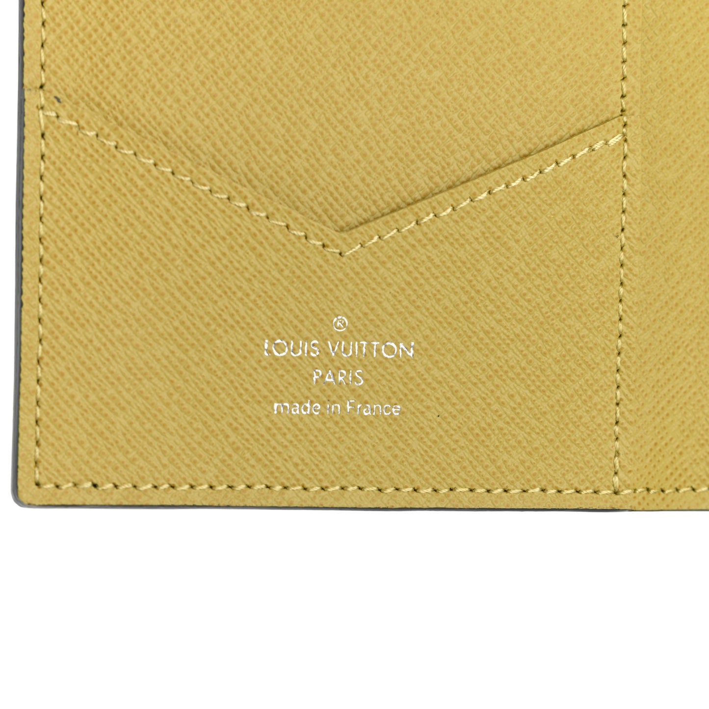 Damier Graphite Stamps Passport Cover Olive