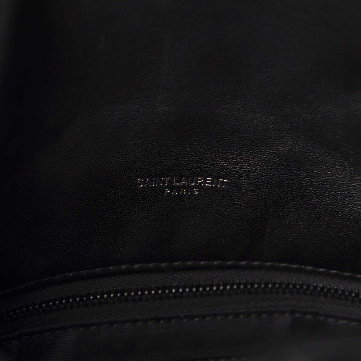 Saint Laurent Lambskin Quilted Small Loulou Puffer Monogram Chain Satchel Black 10 of 12