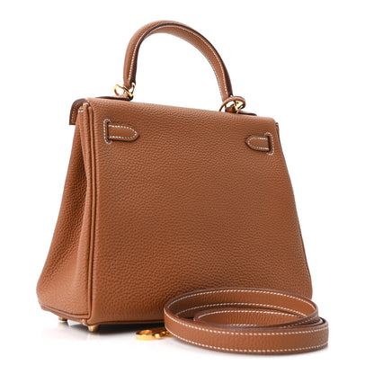 Hermes Togo Kelly Retourne 25 Gold 2 of 10