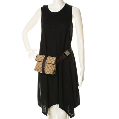 Gucci GG Monogram Buckle Belt Bag Dark Brown 2 of 7