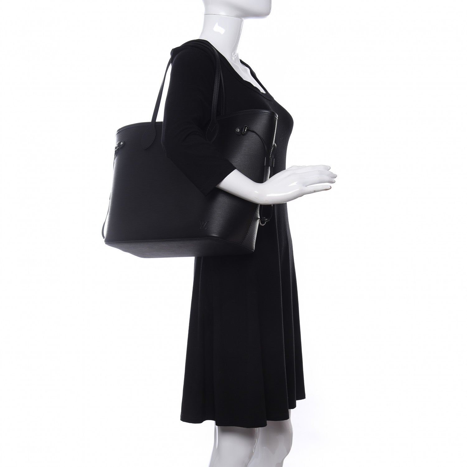Louis Vuitton Epi Neverfull MM Black 2 of 11