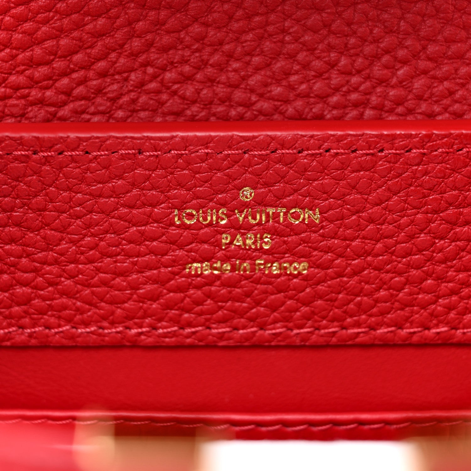 Louis Vuitton Taurillon Mini Capucines Scarlet 6 of 10