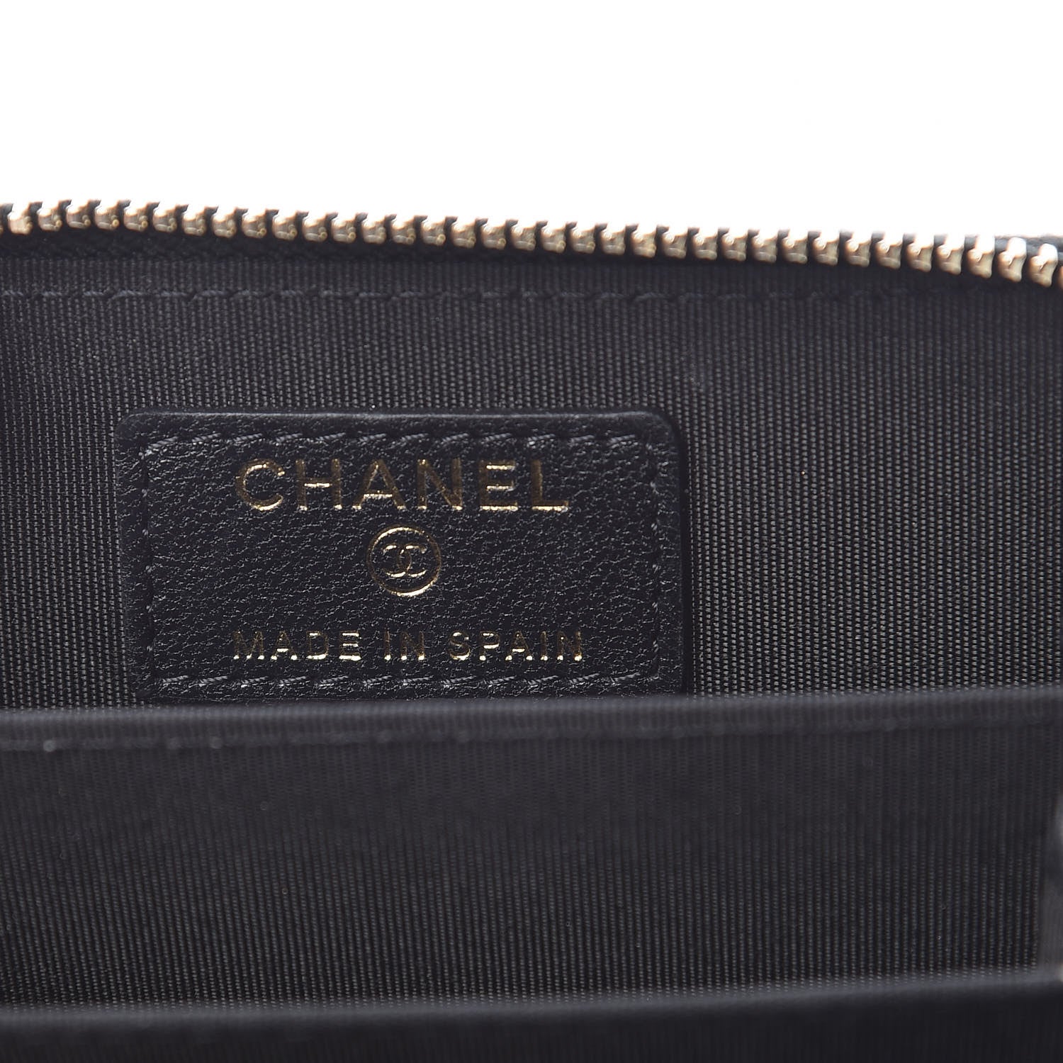 Chanel Sheepskin Quilted Mademoiselle Vintage Zip Coin Purse Black 6 of 9