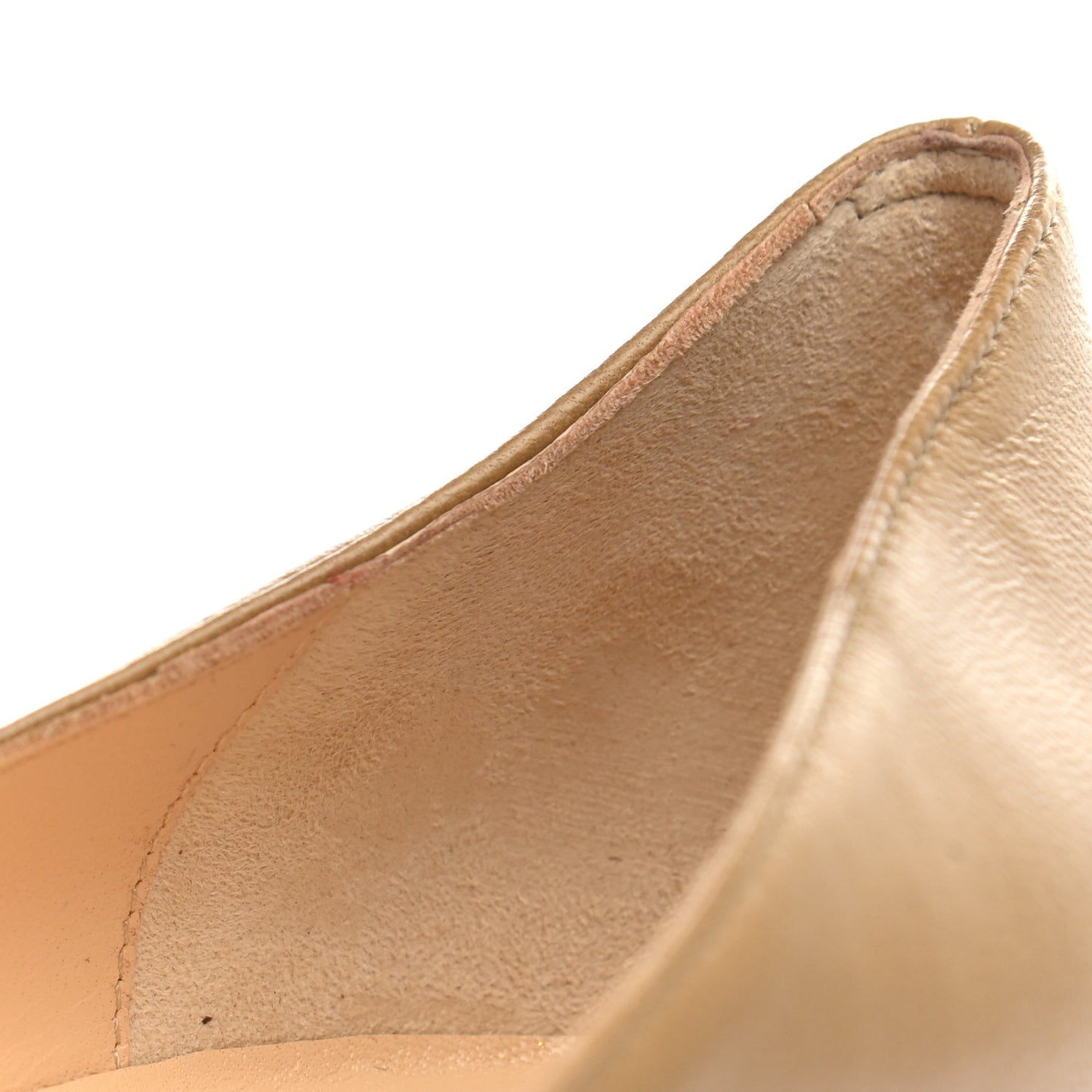 Nappa Peep Toe Pump 39.5 Tan