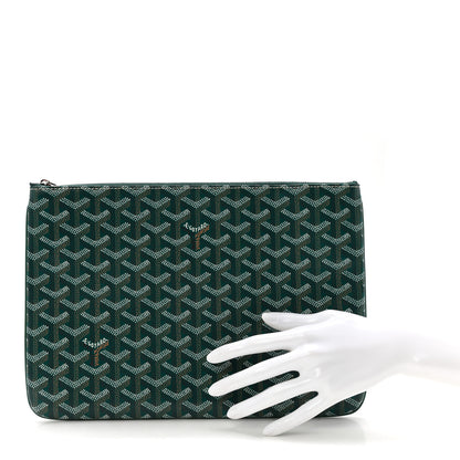 Goyard Goyardine Senat Pochette MM Green 2 of 7