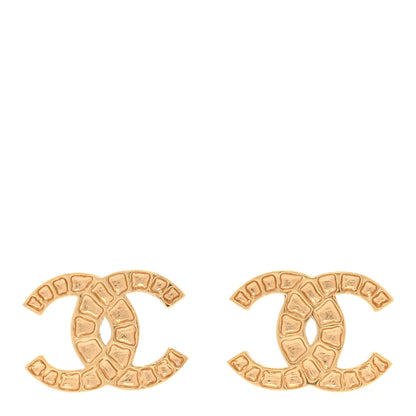 Chanel Metal Along The Nile CC Earrings Gold 1 of 5