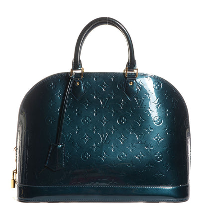 Louis Vuitton Vernis Alma GM Blue Nuit 1 of 8