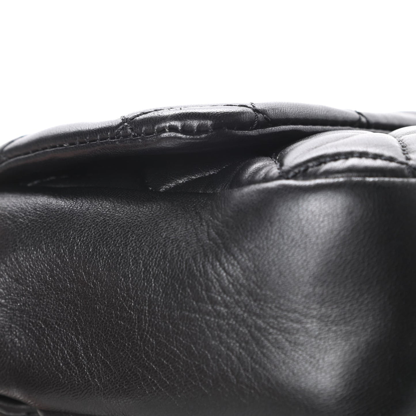 Lambskin Quilted Medium Coco Rain Flap Black