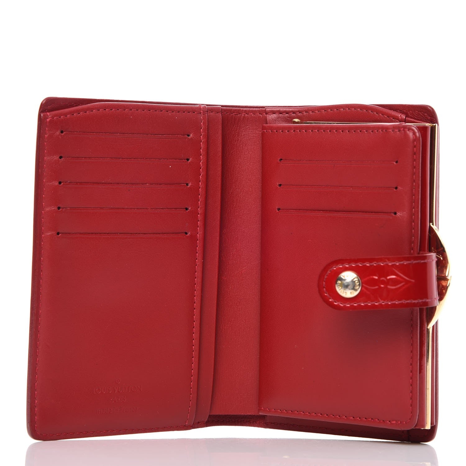 Louis Vuitton Vernis French Purse Wallet Pomme D'Amour 5 of 13