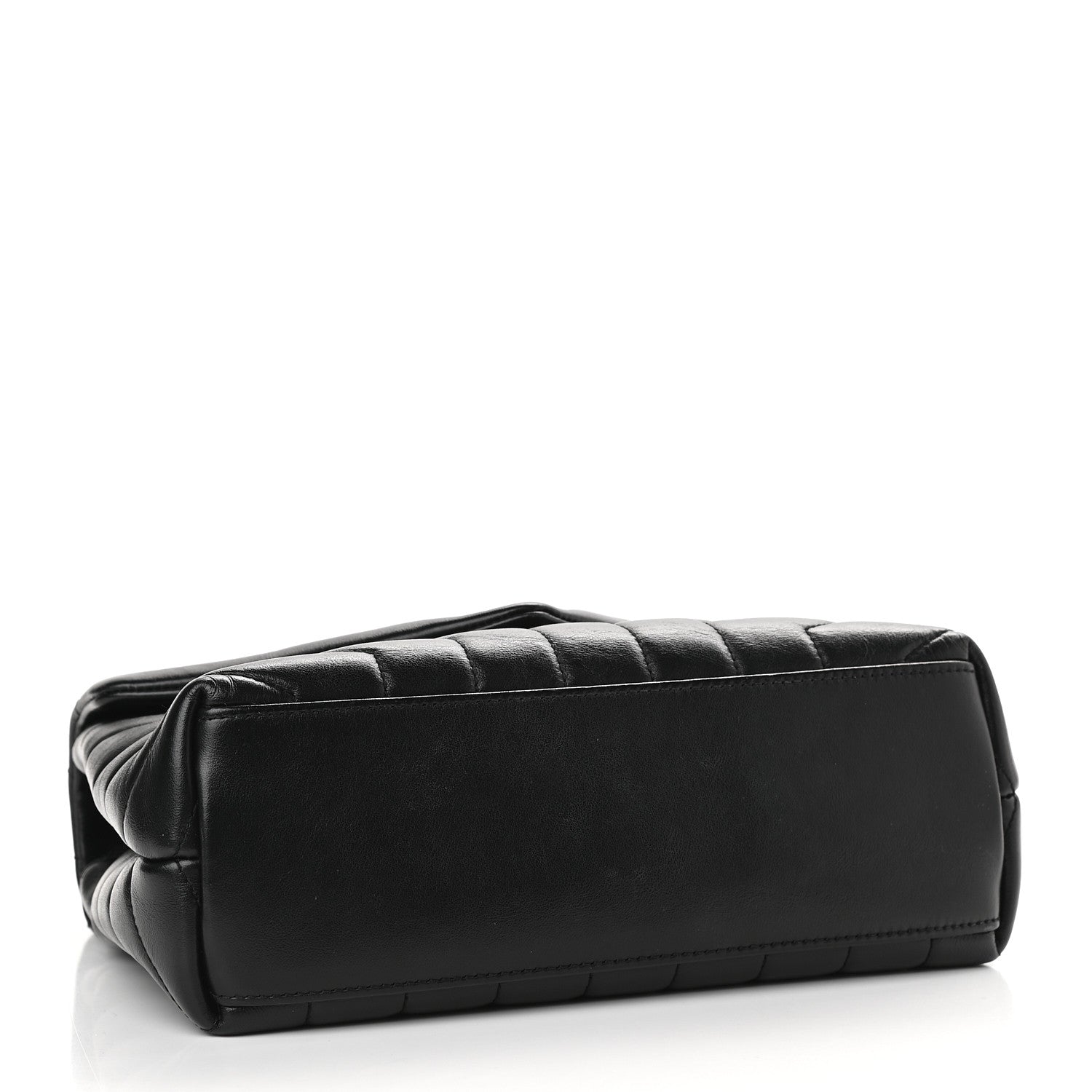 Saint Laurent Calfskin Y Quilted Monogram Small Loulou Chain Satchel Black 3 of 7