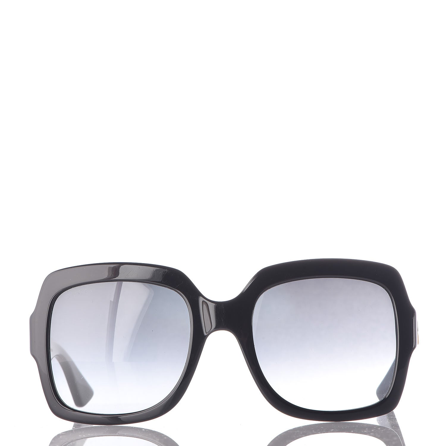Gucci Oversize Square GG 0036S Sunglasses Black 2 of 7