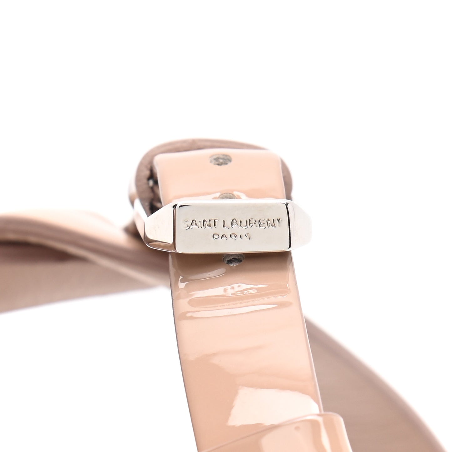 Patent Tribute 105 Platform Sandals 37 Nude Powder