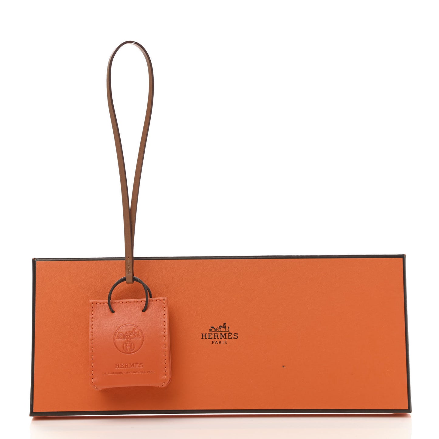 Milo Lambskin Swift Shopping Bag Charm Feu Gold