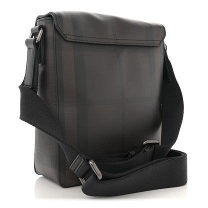 Burberry Smoked Check Vaughan Crossbody Bag Black 3 of 9