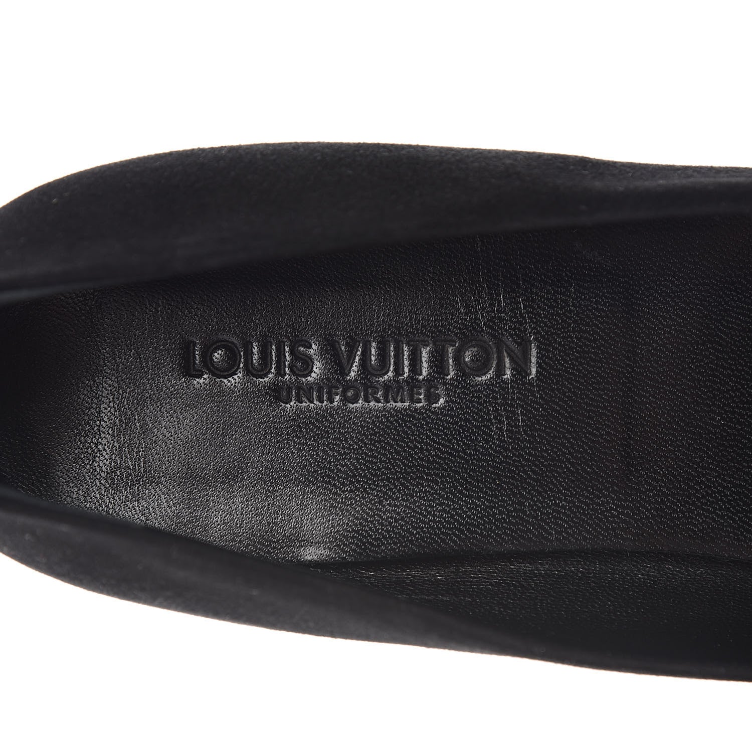 Louis Vuitton Suede Monogram Uniformes Ballet Flats 40 Black 7 of 10