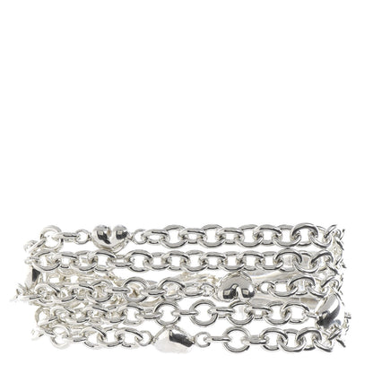Tiffany Sterling Silver Multi Strand Puff Heart Bracelet 1 of 4