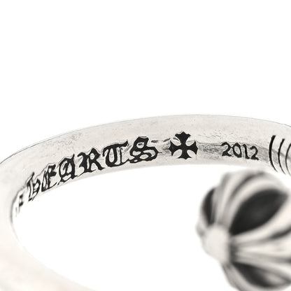 Chrome Hearts Sterling Silver Cross Ball Nail Ring 55 7.25 5 of 6