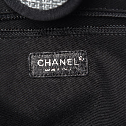 Chanel Canvas Large Deauville Tote Charcoal 6 of 12