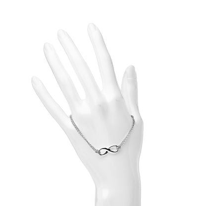 Tiffany Sterling Silver Infinity Double Chain Bracelet 2 of 6