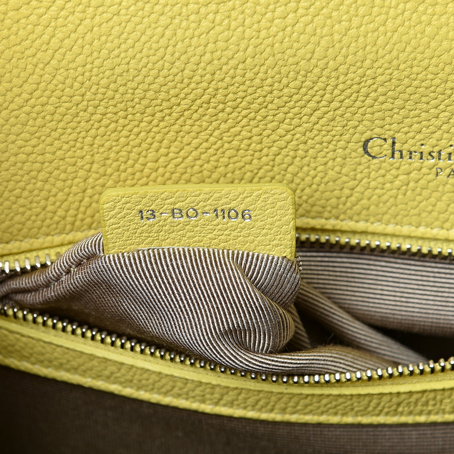 Grained Calfskin Medium Diorama Flap Bag Acacia Yellow
