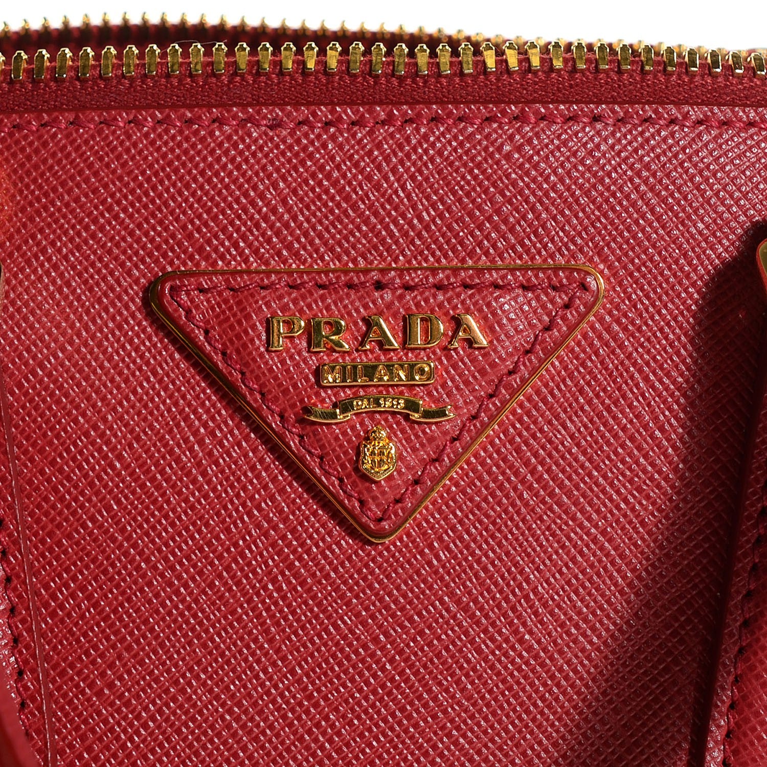 Prada Saffiano Lux Small Promenade Tote Fuoco 7 of 10