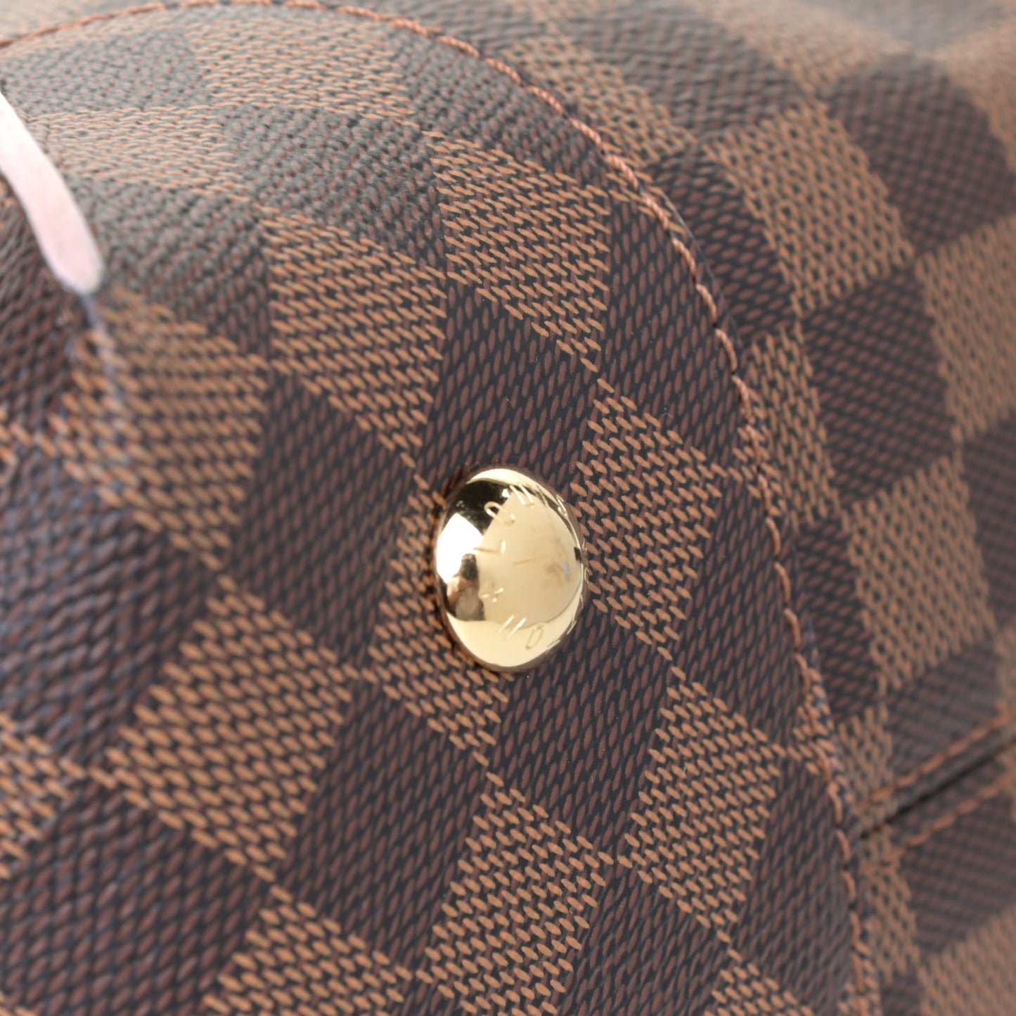 Damier Ebene Caissa Hobo Rose Ballerine