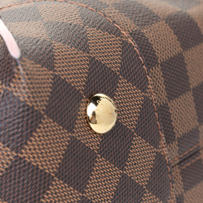 Louis Vuitton Damier Ebene Caissa Hobo Rose Ballerine 5 of 6