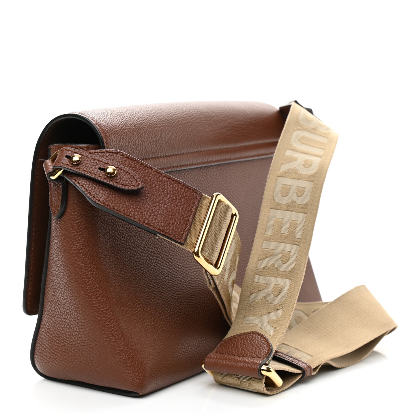Calfskin Vintage Check Note Crossbody Bag Tan