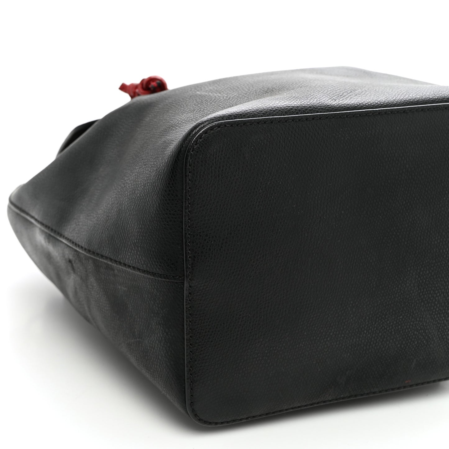 Vitello Cruise Bi-Color FF 1974 Embossed F is Fendi Drawstring Backpack Black Fragola Maya
