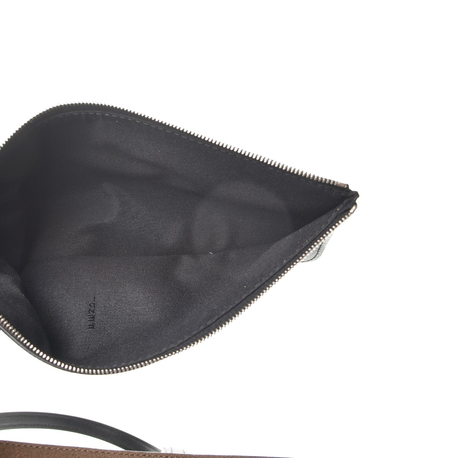 Fendi Vitello Vienna Enamel F is Fendi Shopping Tote Black Taupe 7 of 10