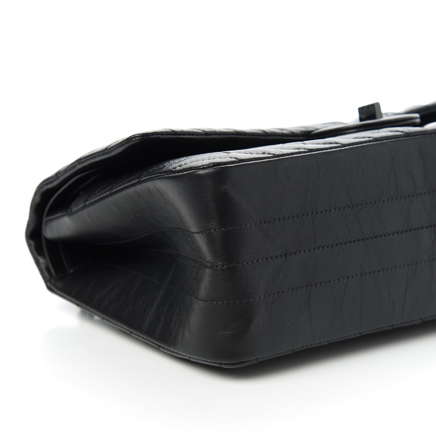 Aged Calfskin Chevron Quilted 2.55 Reissue 226 So Black