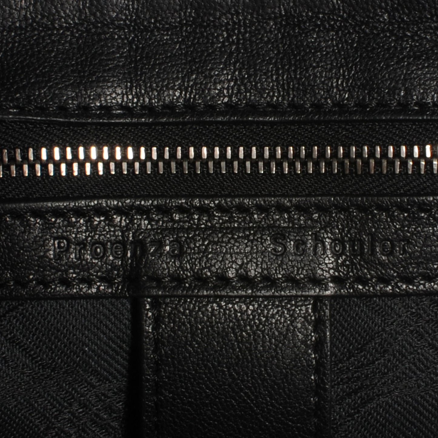 Woven Leather PS1 Medium Satchel Black