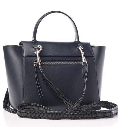 Celine Smooth Calfskin Micro Bi-Color Braided Belt Bag Dark Sea 3 of 10