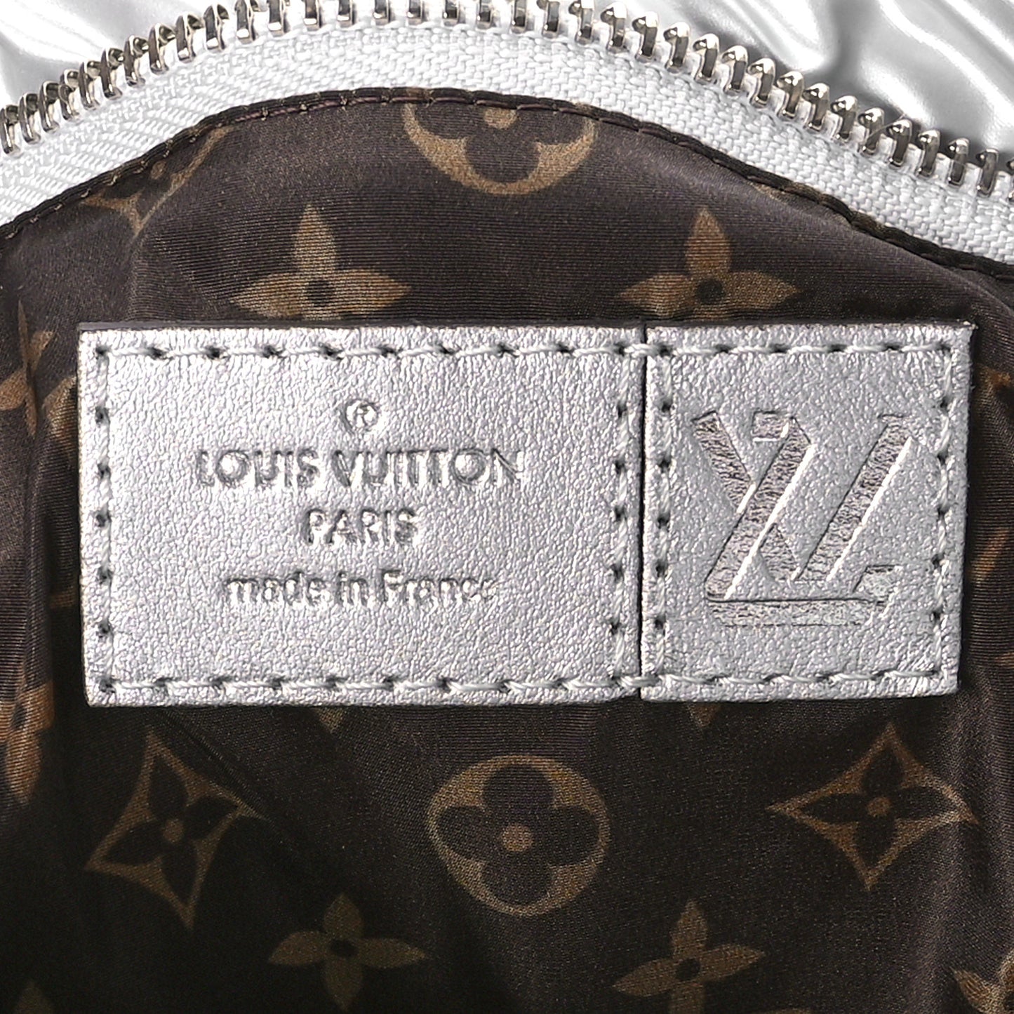 Econyl Monogram Pillow Maxi Multi Pochette Accessories Silver Pale Pink