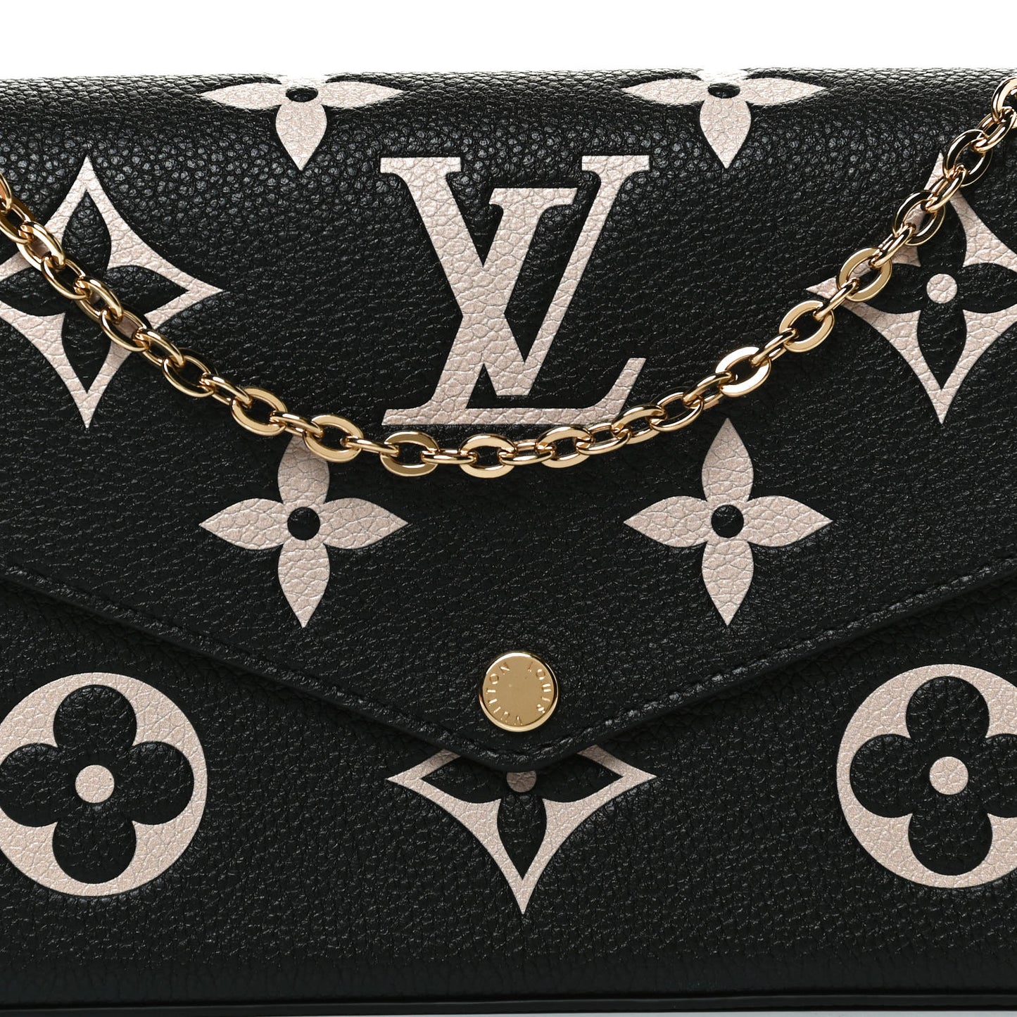 Empreinte Monogram Giant Felicie Pochette Black Beige