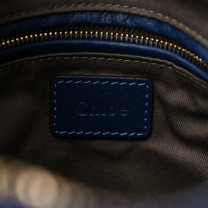 Chloe Calfskin Medium Marcie Nude Hobo Blue Velvet 5 of 8