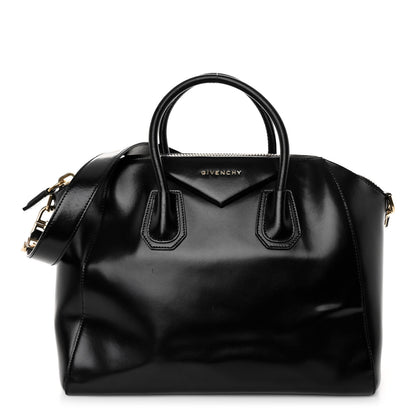 Givenchy Shiny Lord Calfskin Medium Antigona Black 1 of 12