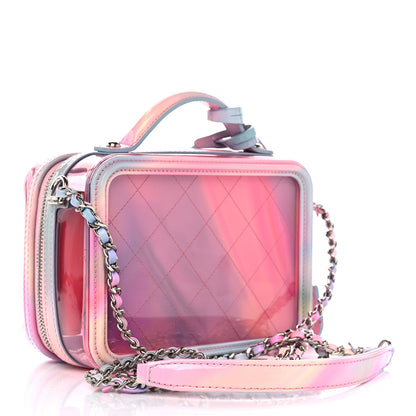 Chanel PVC Patent Calfskin Patent Lambskin Small CC Vanity Case Pink 3 of 10