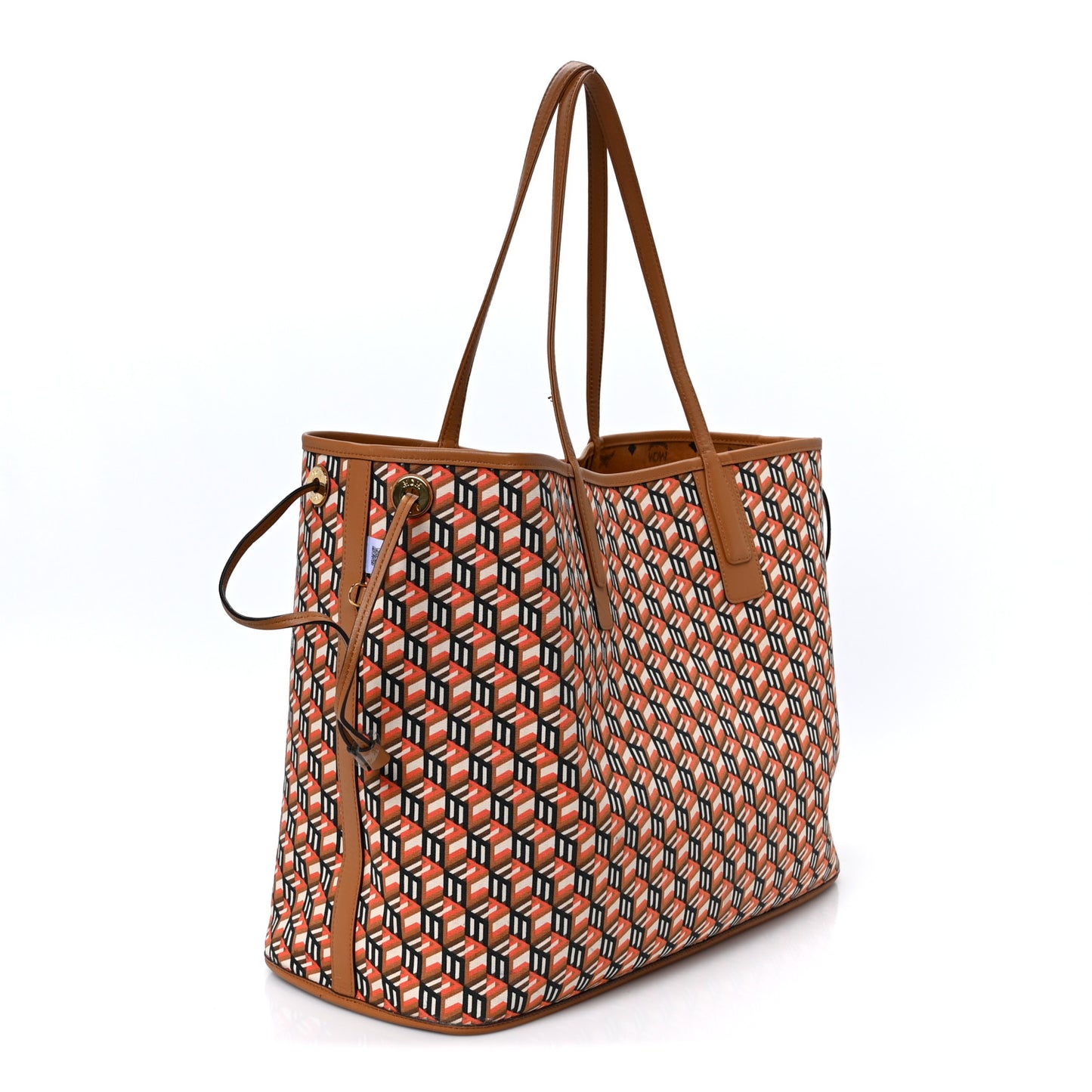 Visetos Large Liz Reversible Shopper Tote Cognac