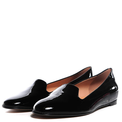 Valentino Garavani Patent Loafer Flats 39 Black 3 of 8